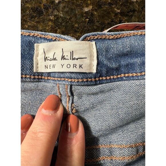 Nicole Miller NY Women's Distressed Ankle Jeans Size 22 Blue Slim Fit - Picture 13 of 16